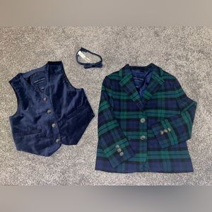 COPY - Janie and Jack Toddler boys Blazer, Vest and Bow tie